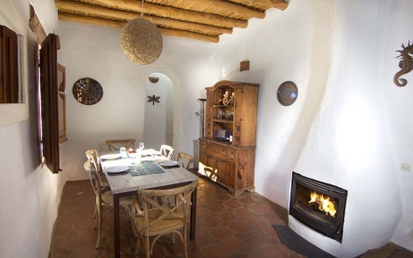Rustic charming indoor dining area